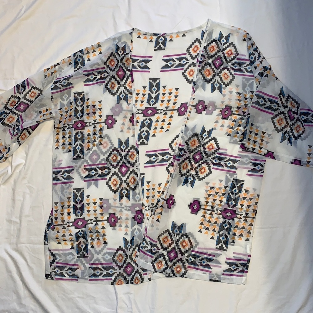 Aztec print Kimono
